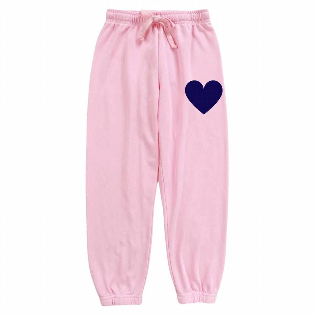 NEW T2LOVE girl's heart sweatpants in neon pink